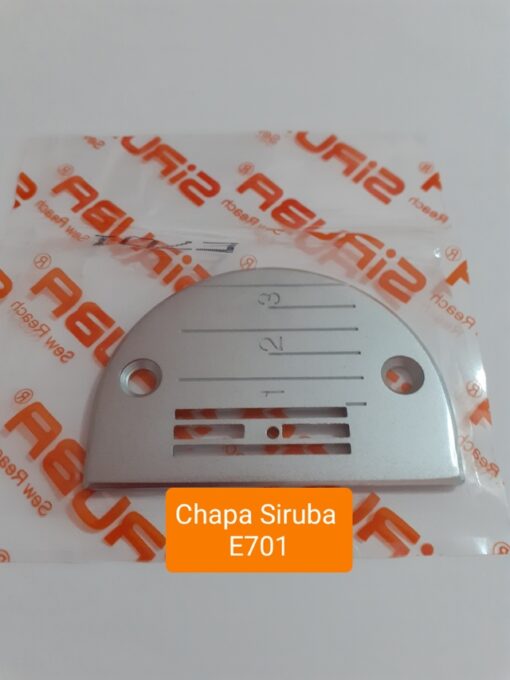 Chapa de Agulha E701Para Costura Reta 4 Carreiras Siruba Original