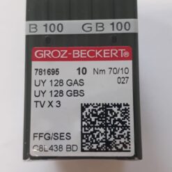 Agulha Groz Beckert UY 128 Galoneira - 70/10 ( Pacote com 100 Agulhas)