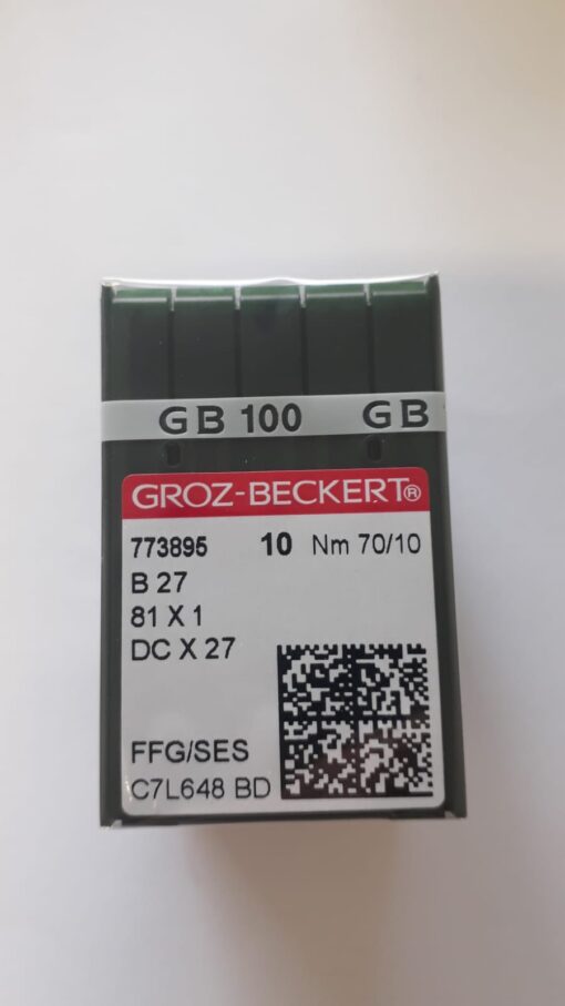 Agulha Groz Beckert DCx27 Overlock - 70/10 ( Pacote com 100 Agulhas)