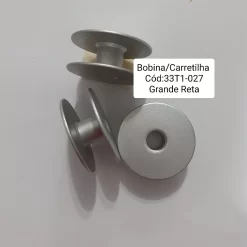 Bobina / Carretilha em Alumínio Grande para Reta Transporte Duplo # 33T1-027 (Unidade)