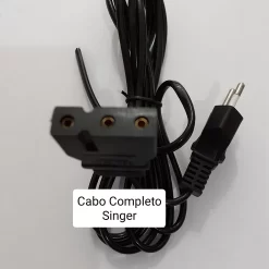 Fio Cabo Completo Tomada / Pedal Singer