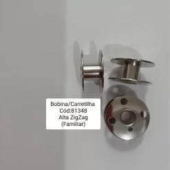 Bobina / Carretilha Alta Metálica para Zig Zag Doméstica # 81348 (Unidade)